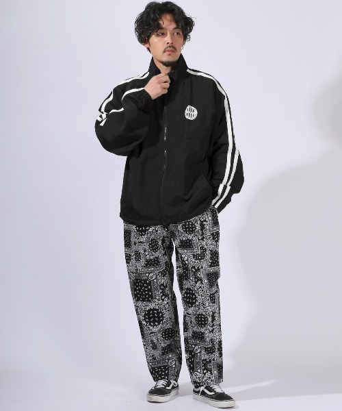LUXSTYLE(ラグスタイル)の「ナイロンスタンドトラックジャケット(ナイロンジャケット・メンズ・ブラック/グレー/ネイビー・XL/M/L)」の7枚目の写真