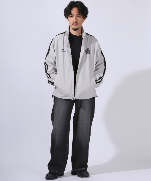 LUXSTYLE(ラグスタイル)の「ナイロンスタンドトラックジャケット(ナイロンジャケット・メンズ・ブラック/グレー/ネイビー・XL/M/L)」の15枚目の写真