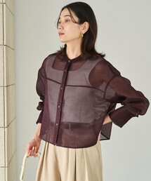 シアー」に該当するトップス（ストライプ柄）ファッション通販