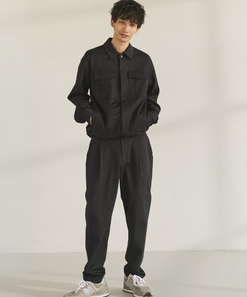 COMME CA ISM(コムサイズム)の「MADE IN JAPAN カネマサ莫大小(株)× COMME CA ISM シャツブルゾン(ブルゾン・メンズ・ブラック・MEDIUM/LARGE)」の3枚目の写真