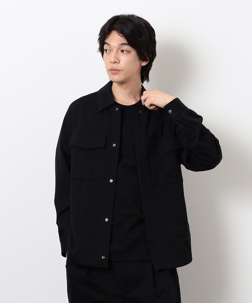 COMME CA ISM(コムサイズム)の「MADE IN JAPAN カネマサ莫大小(株)× COMME CA ISM シャツブルゾン(ブルゾン・メンズ・ブラック・MEDIUM/LARGE)」の7枚目の写真