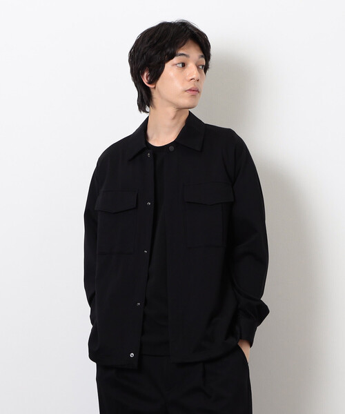 COMME CA ISM(コムサイズム)の「MADE IN JAPAN カネマサ莫大小(株)× COMME CA ISM シャツブルゾン(ブルゾン・メンズ・ブラック・MEDIUM/LARGE)」の8枚目の写真