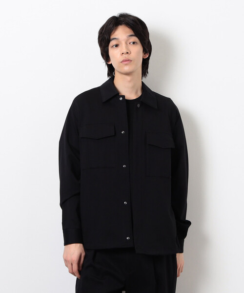 COMME CA ISM(コムサイズム)の「MADE IN JAPAN カネマサ莫大小(株)× COMME CA ISM シャツブルゾン(ブルゾン・メンズ・ブラック・MEDIUM/LARGE)」の9枚目の写真