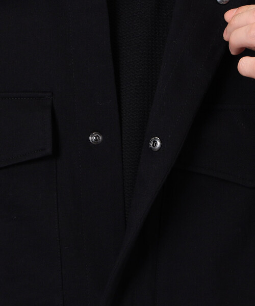 COMME CA ISM(コムサイズム)の「MADE IN JAPAN カネマサ莫大小(株)× COMME CA ISM シャツブルゾン(ブルゾン・メンズ・ブラック・MEDIUM/LARGE)」の19枚目の写真
