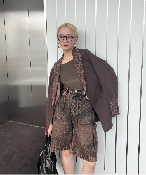 MEDI LACE EMBROIDERY COLLAR JACKET（テーラードジャケット