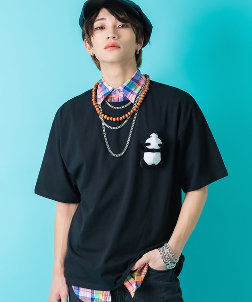 ankoROCK（アンコロック）の「TEDDY ankoROCK Tシャツ（Tシャツ/カットソー・メンズ・ホワイト系1/ホワイト系2/ブラック系2/ブラック系1/パープル系1/パープル系2・XL/S/M/L）」の3枚目の写真