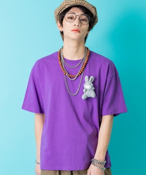 ankoROCK（アンコロック）の「TEDDY ankoROCK Tシャツ（Tシャツ/カットソー・メンズ・ホワイト系1/ホワイト系2/ブラック系2/ブラック系1/パープル系1/パープル系2・XL/S/M/L）」の6枚目の写真