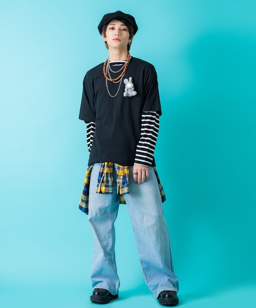 ankoROCK（アンコロック）の「TEDDY ankoROCK Tシャツ（Tシャツ/カットソー・メンズ・ホワイト系1/ホワイト系2/ブラック系2/ブラック系1/パープル系1/パープル系2・XL/S/M/L）」の8枚目の写真