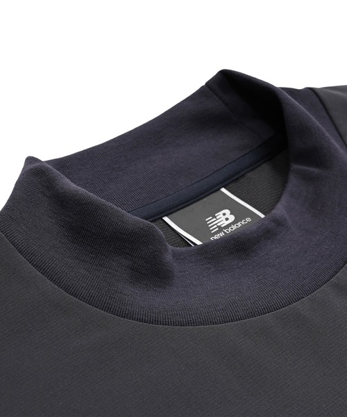 NEW BALANCE(ニューバランス)の「MET24 Woven Mockneck Tee(Tシャツ/カットソー・メンズ・カーキブラウン/ブラック・MEDIUM/LARGE/X-LARGE/SMALL)」の7枚目の写真