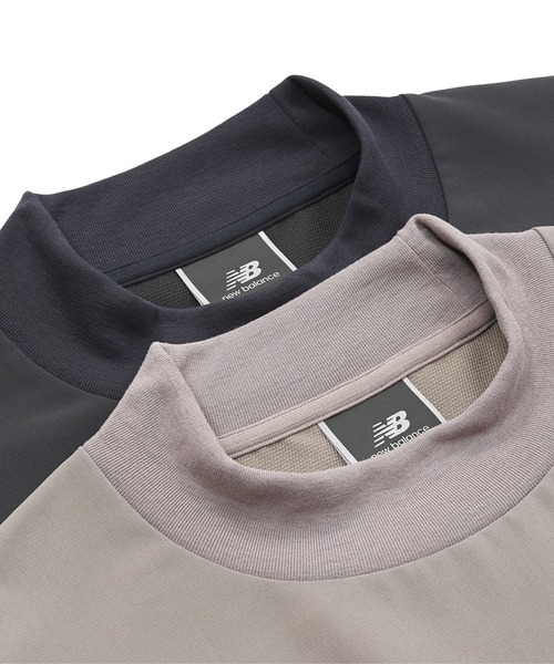 NEW BALANCE(ニューバランス)の「MET24 Woven Mockneck Tee(Tシャツ/カットソー・メンズ・カーキブラウン/ブラック・MEDIUM/LARGE/X-LARGE/SMALL)」の13枚目の写真