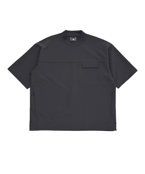 NEW BALANCE(ニューバランス)の「MET24 Woven Mockneck Tee(Tシャツ/カットソー・メンズ・カーキブラウン/ブラック・MEDIUM/LARGE/X-LARGE/SMALL)」の14枚目の写真
