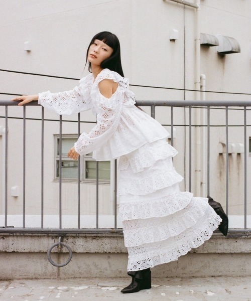 HONEY MI HONEY(ハニーミーハニー)の「cotton ribbon lace blouse(シャツ/ブラウス・レディース・ホワイト/ピンク/ブラック・FREE)」の5枚目の写真