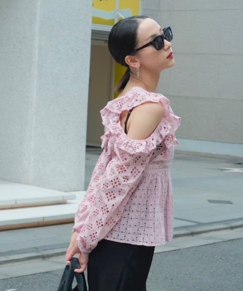 HONEY MI HONEY(ハニーミーハニー)の「cotton ribbon lace blouse(シャツ/ブラウス・レディース・ホワイト/ピンク/ブラック・FREE)」の14枚目の写真