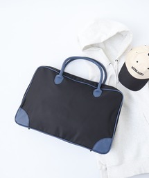 FUNALIVE（ファンアライブ）の「KSELECT トラベル収納ボストンバッグ（BLACK/NAVY)（ボストンバッグ）」