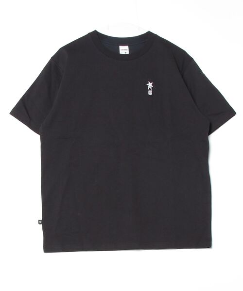 CONVERSE（コンバース）の「【別注】コンバース  AP ハンド PT S/S Tシャツ 限定コラボ（Tシャツ/カットソー・メンズ・ホワイト/ブラック/ダークグリーン・M/L/LL）」の2枚目の写真