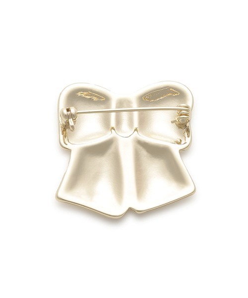 FURFUR（ファーファー）の「リボンモチーフブローチ（ブローチ/コサージュ・レディース・ゴールド/シルバー・FREE）」の5枚目の写真