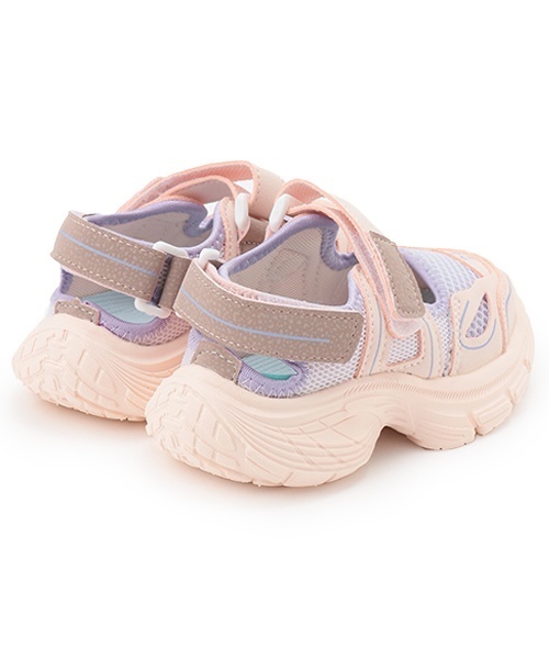 minimal(ミニマル)の「ストラップスニーカー(スニーカー・キッズ・ホワイト/ライトピンク・20cm/19cm/18cm/22cm/21cm/17cm/16cm/15cm)」の3枚目の写真