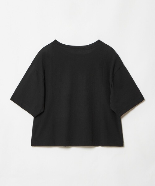 allureville（アルアバイル）の「クロップＴシャツ（Tシャツ/カットソー・レディース・オフホワイト/ブラック・2）」の3枚目の写真