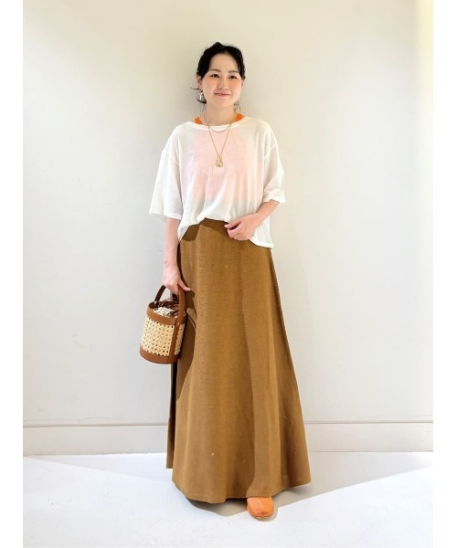 allureville（アルアバイル）の「クロップＴシャツ（Tシャツ/カットソー・レディース・オフホワイト/ブラック・2）」の12枚目の写真