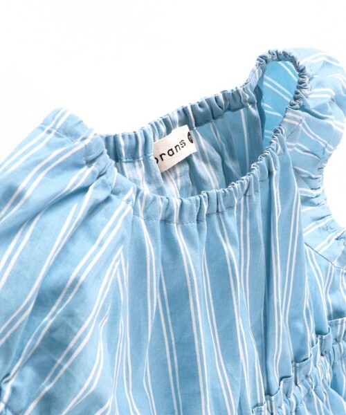 BRANSHES（ブランシェス）の「【綿100％】バックリボンワンピース（ワンピース・キッズ・ブラック/ブルー/カラフル・80/90/100/110/120/130/140/150）」の12枚目の写真