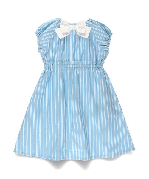 BRANSHES（ブランシェス）の「【綿100％】バックリボンワンピース（ワンピース・キッズ・ブラック/ブルー/カラフル・80/90/100/110/120/130/140/150）」の19枚目の写真