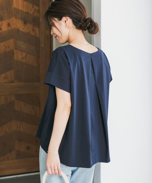 URBAN RESEARCH DOORS（アーバンリサーチドアーズ）の「『仁村紗和さん着用』『UR TECH』サマシェアバックデザインプルオーバー（Tシャツ/カットソー・レディース・ネイビー/パープル/グレー系その他/オフホワイト・MEDIUM）」の4枚目の写真