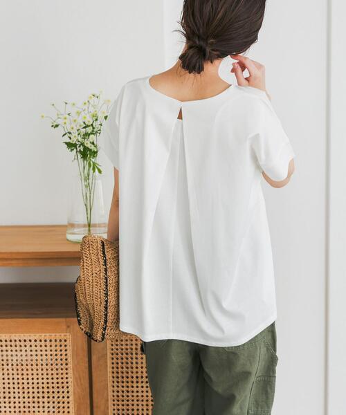 URBAN RESEARCH DOORS（アーバンリサーチドアーズ）の「『仁村紗和さん着用』『UR TECH』サマシェアバックデザインプルオーバー（Tシャツ/カットソー・レディース・ネイビー/パープル/グレー系その他/オフホワイト・MEDIUM）」の8枚目の写真