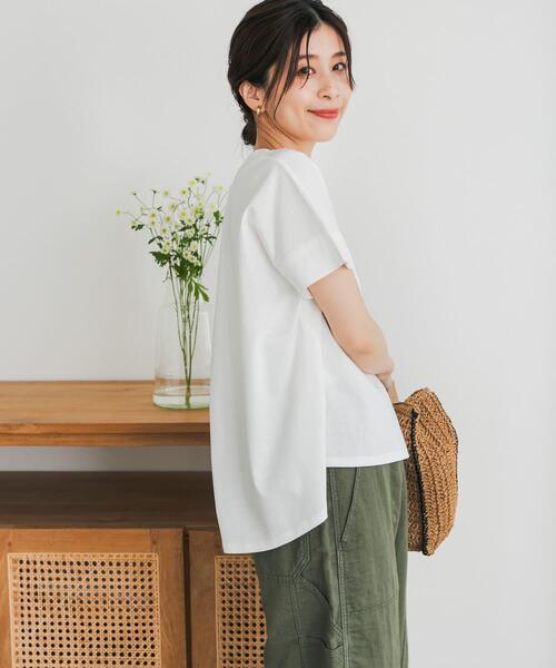 URBAN RESEARCH DOORS（アーバンリサーチドアーズ）の「『仁村紗和さん着用』『UR TECH』サマシェアバックデザインプルオーバー（Tシャツ/カットソー・レディース・ネイビー/パープル/グレー系その他/オフホワイト・MEDIUM）」の9枚目の写真