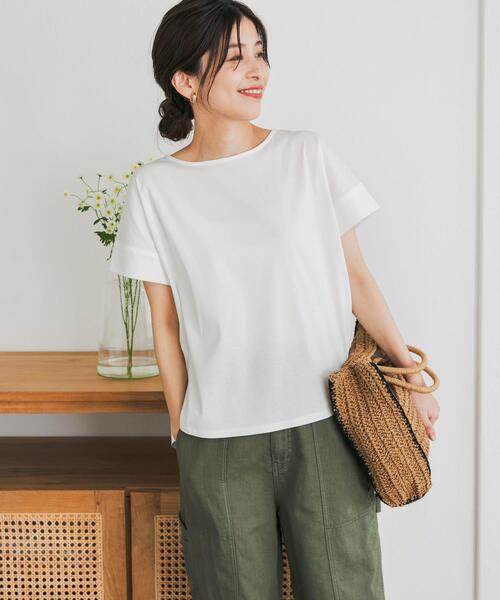 URBAN RESEARCH DOORS（アーバンリサーチドアーズ）の「『仁村紗和さん着用』『UR TECH』サマシェアバックデザインプルオーバー（Tシャツ/カットソー・レディース・ネイビー/パープル/グレー系その他/オフホワイト・MEDIUM）」の10枚目の写真