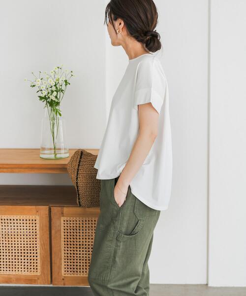 URBAN RESEARCH DOORS（アーバンリサーチドアーズ）の「『仁村紗和さん着用』『UR TECH』サマシェアバックデザインプルオーバー（Tシャツ/カットソー・レディース・ネイビー/パープル/グレー系その他/オフホワイト・MEDIUM）」の14枚目の写真