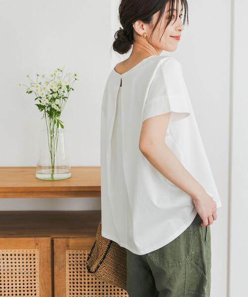 URBAN RESEARCH DOORS（アーバンリサーチドアーズ）の「『仁村紗和さん着用』『UR TECH』サマシェアバックデザインプルオーバー（Tシャツ/カットソー・レディース・ネイビー/パープル/グレー系その他/オフホワイト・MEDIUM）」の15枚目の写真