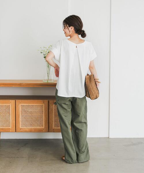 URBAN RESEARCH DOORS（アーバンリサーチドアーズ）の「『仁村紗和さん着用』『UR TECH』サマシェアバックデザインプルオーバー（Tシャツ/カットソー・レディース・ネイビー/パープル/グレー系その他/オフホワイト・MEDIUM）」の17枚目の写真