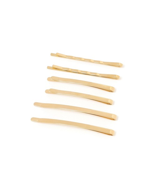 LOWRYS FARM（ローリーズファーム）の「ステンレスヘアピンセット 452007（ヘアピン・レディース・グレー/ベージュ・FREE）」の2枚目の写真