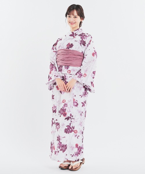 Honeys(ハニーズ)の「浴衣下駄(和装小物・レディース・パープル/アイボリー/ピンク・LL/M/L)」の19枚目の写真