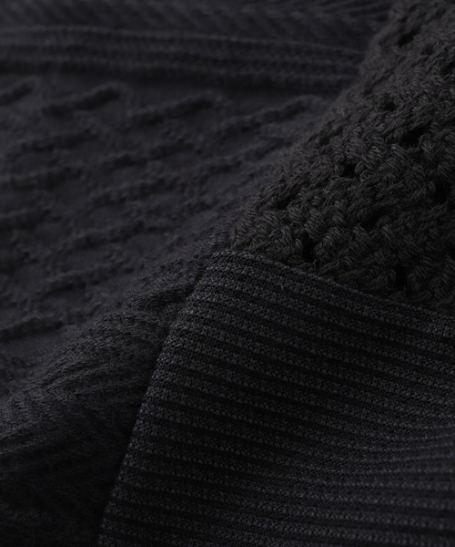 WHITE MOUNTAINEERING(ホワイトマウンテニアリング)の「White Mountaineering(ホワイトマウンテニアリング) PATCHWORK Tシャツ(Tシャツ/カットソー・メンズ・ブラック・1/2)」の4枚目の写真
