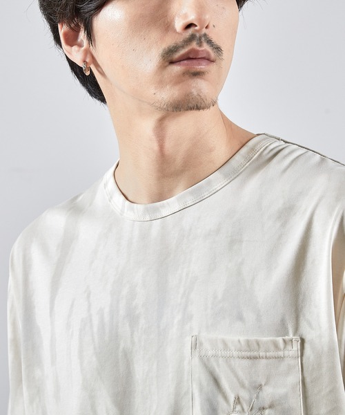 RATTLE TRAP(ラトルトラップ)の「ウォッシュダメージ加工ポケットTシャツ(Tシャツ/カットソー・メンズ・ホワイト/ブラック・M/L)」の9枚目の写真