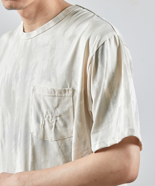 RATTLE TRAP(ラトルトラップ)の「ウォッシュダメージ加工ポケットTシャツ(Tシャツ/カットソー・メンズ・ホワイト/ブラック・M/L)」の11枚目の写真