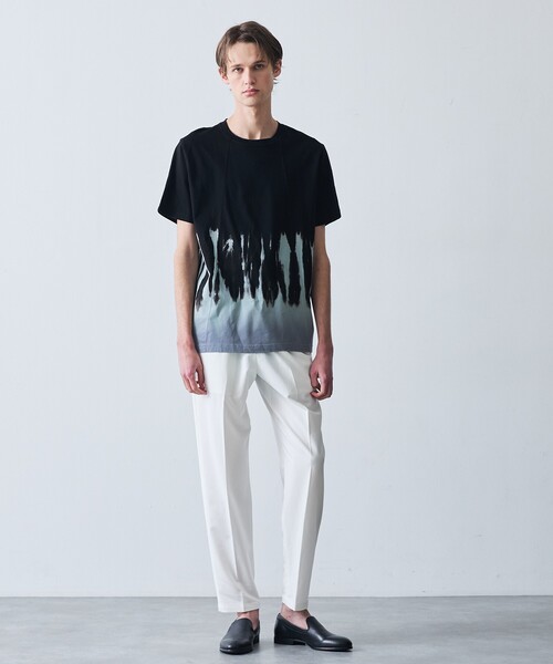 5351 POUR LES HOMMES（ゴーサンゴーイチプールオム）の「タイダイ グラデーション 半袖Tシャツ（Tシャツ/カットソー・メンズ・ホワイト/ブラック・50/48/46/44）」の3枚目の写真