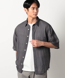 Grand PARK | サッカードビー総柄半袖シャツ(シャツ/ブラウス)