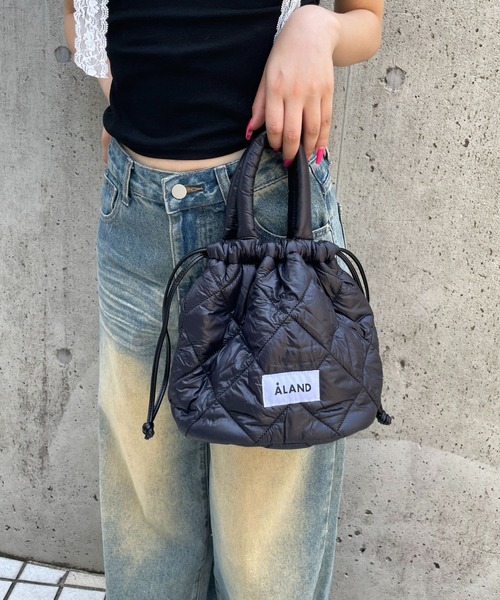 セール】【UNISEX】ALAND／キルティング2WAY BAG（ショルダー