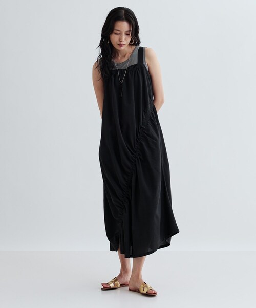 ブルーレーベルクレストブリッジ】カシュクール ロングワンピース