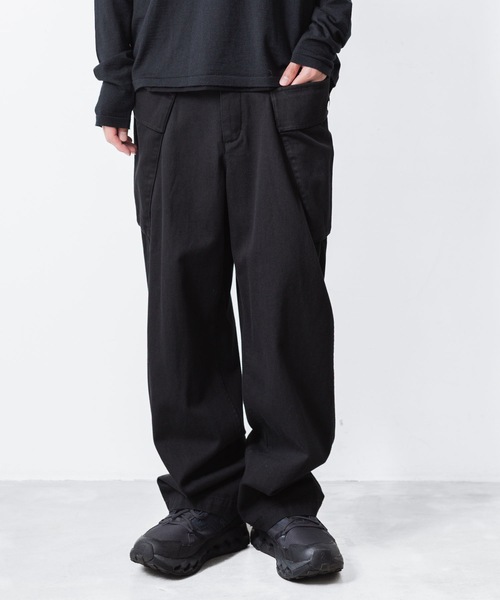 ATTACHMENT（アタッチメント）の「コットン ニドムクロス M-43 フィールドトラウザーズ /  CO NIDOM CLOTH M-43 FIELD TROUSERS（その他パンツ・メンズ・ブラック・2/1）」の4枚目の写真