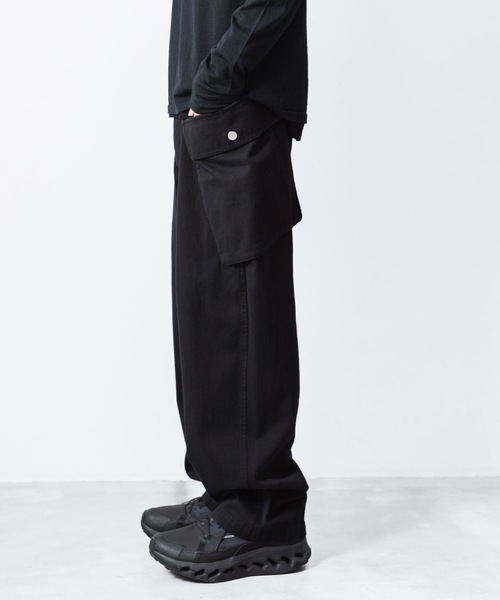 ATTACHMENT（アタッチメント）の「コットン ニドムクロス M-43 フィールドトラウザーズ /  CO NIDOM CLOTH M-43 FIELD TROUSERS（その他パンツ・メンズ・ブラック・2/1）」の6枚目の写真