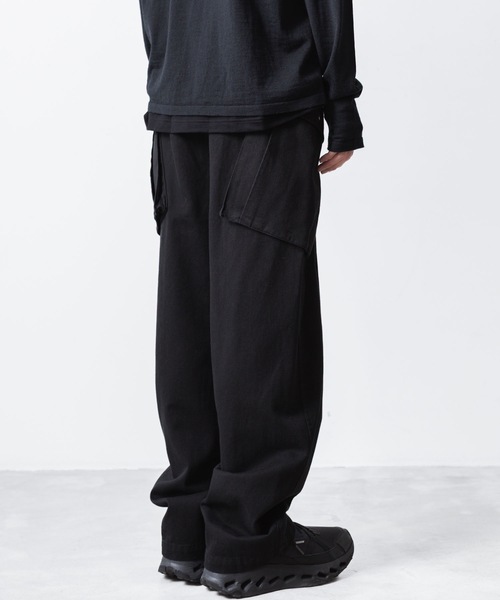 ATTACHMENT（アタッチメント）の「コットン ニドムクロス M-43 フィールドトラウザーズ /  CO NIDOM CLOTH M-43 FIELD TROUSERS（その他パンツ・メンズ・ブラック・2/1）」の8枚目の写真