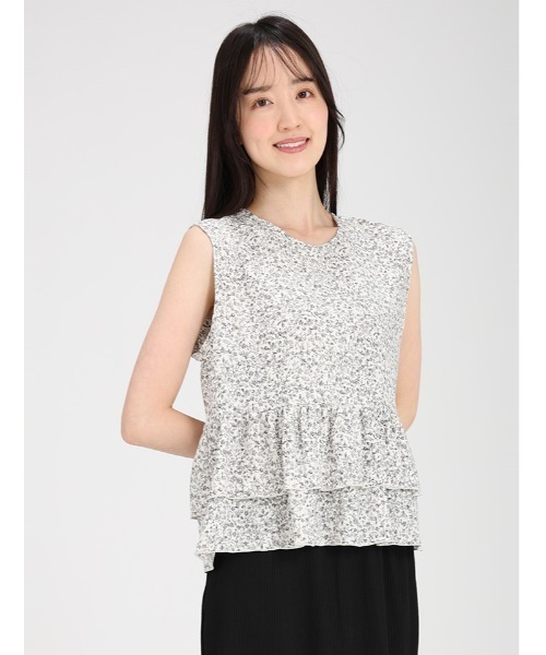 fifth（フィフス）の「小花柄ノースリフリルブラウス（シャツ/ブラウス・レディース・ブラック/グリーン・M）」の11枚目の写真