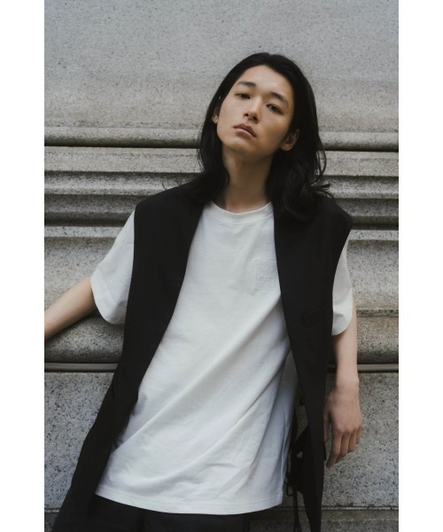 【新品未使用】undulate gillet / Knuth Marf undulate gillet/black (unisex) | KNUTH MARF