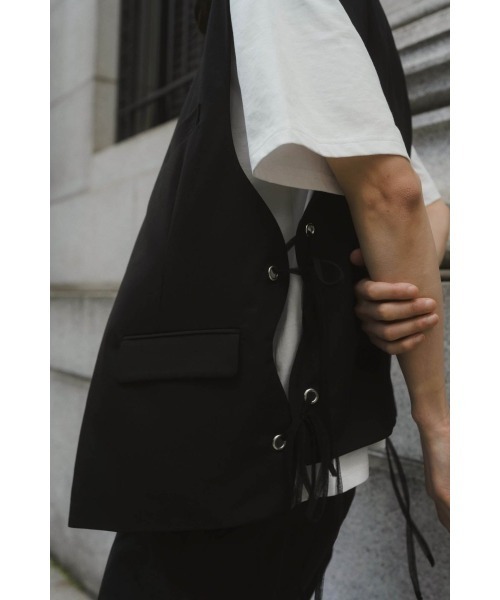 undulate gillet (unisex)（ベスト）｜Knuth Marf