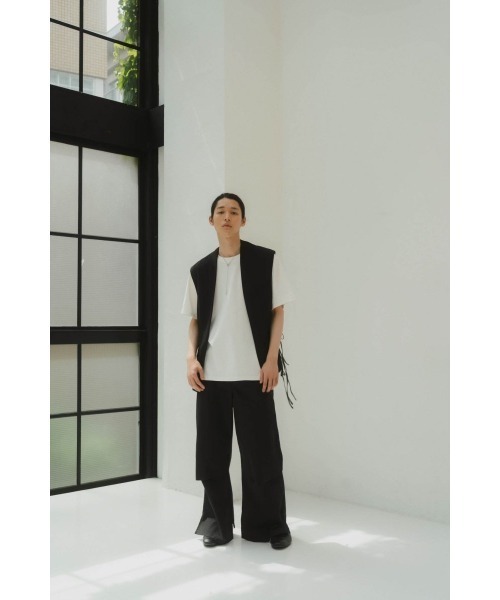 undulate gillet (unisex)（ベスト）｜Knuth Marf