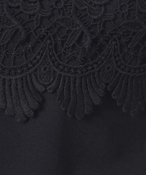 ITS'DEMO（イッツデモ）の「【吸水速乾／手洗い可／洗濯後しわになりにくい】カットミラノフロントレーストップス（Tシャツ/カットソー・レディース・ブラック/ベビーピンク/サックスブルー/オフホワイト・00）」の20枚目の写真