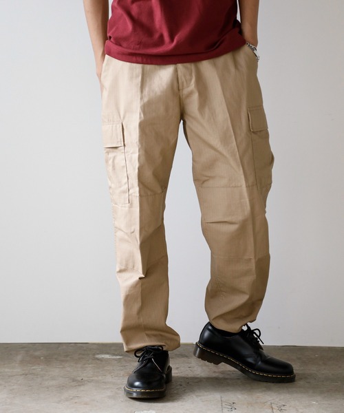 ROTHCO(ロスコ)の「Rothco/ロスコ Rip-Stop B.D.U. Pants ワイドカーゴパンツ ミリタリーパンツ テーパードシルエット オリジナル(チノパンツ・メンズ・ベージュ・M/XL/S/L)」の4枚目の写真